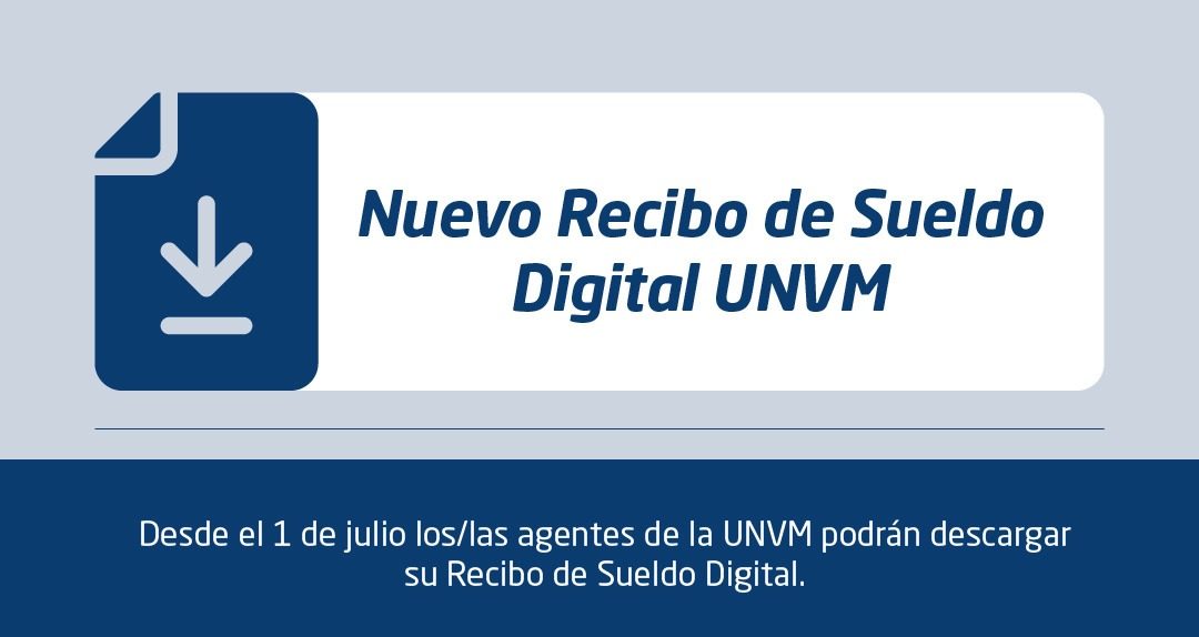 UNVM incorpora recibo de sueldo digital