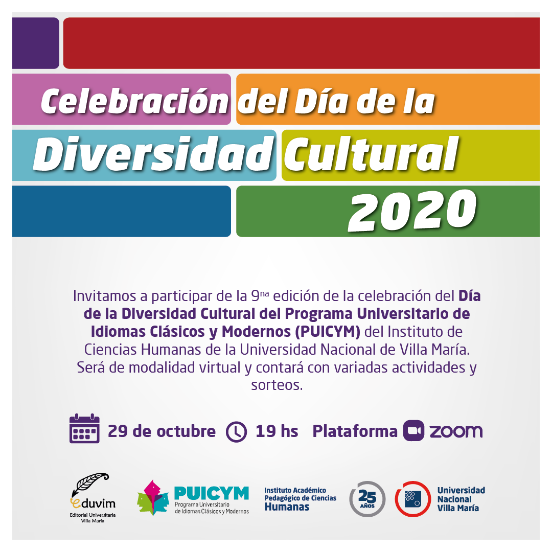 El PUICYM celebrará de manera virtual el Día de la Diversidad Cultural