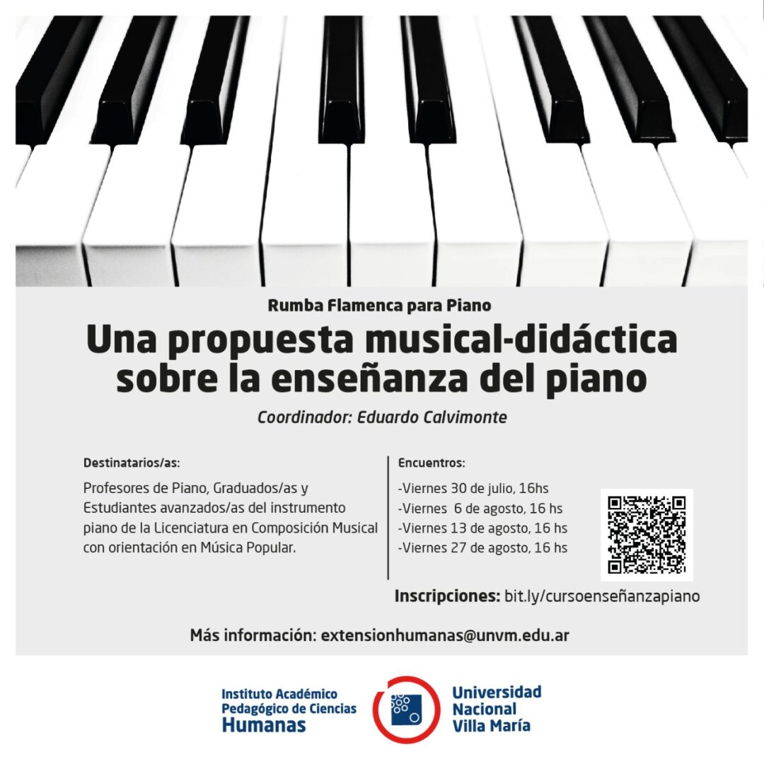 Inscripciones abiertas: Propuesta Musical-Didáctica sobre la enseñanza del piano