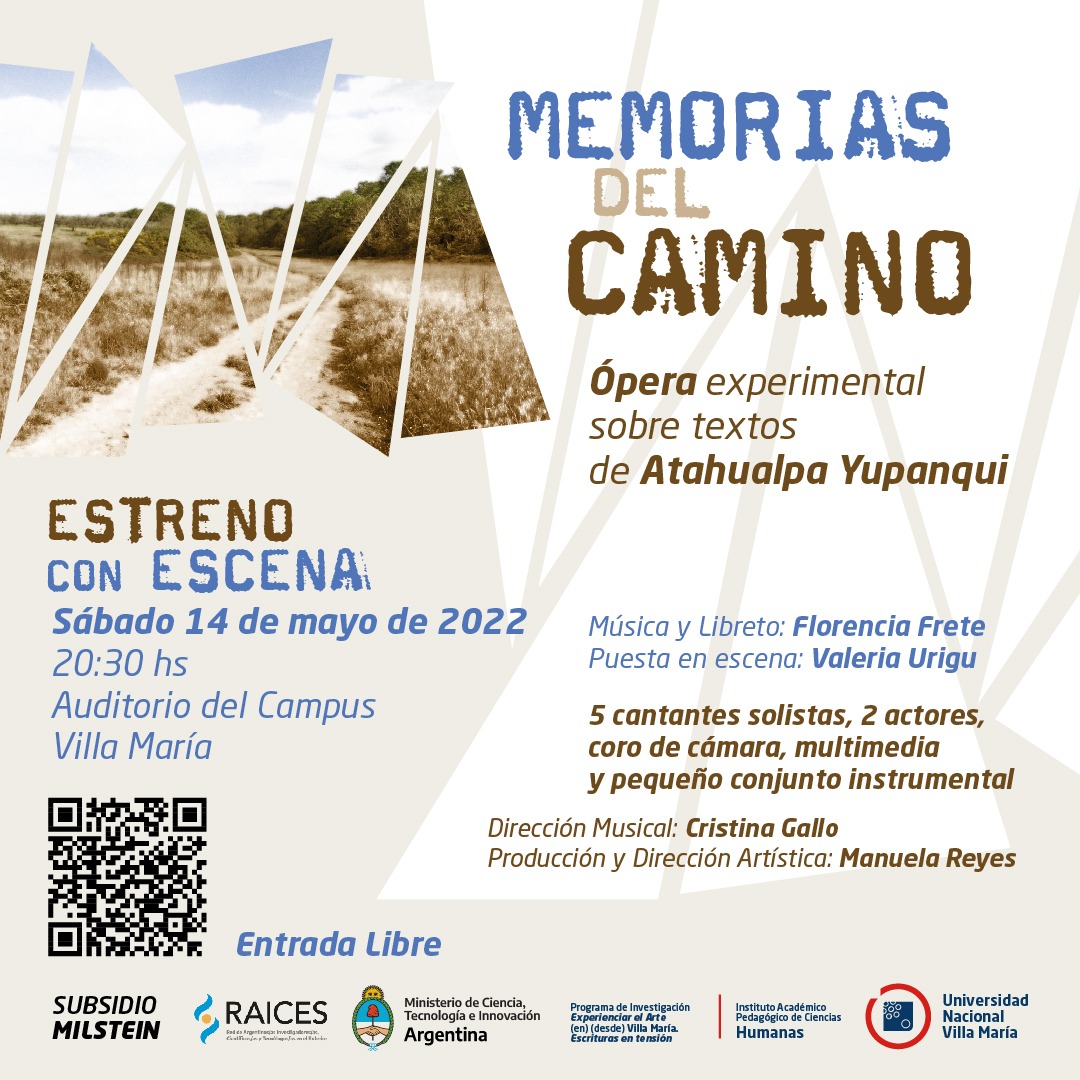 El Instituto de Humanas estrenará ópera experimental sobre textos Atahualpa Yupanqui
