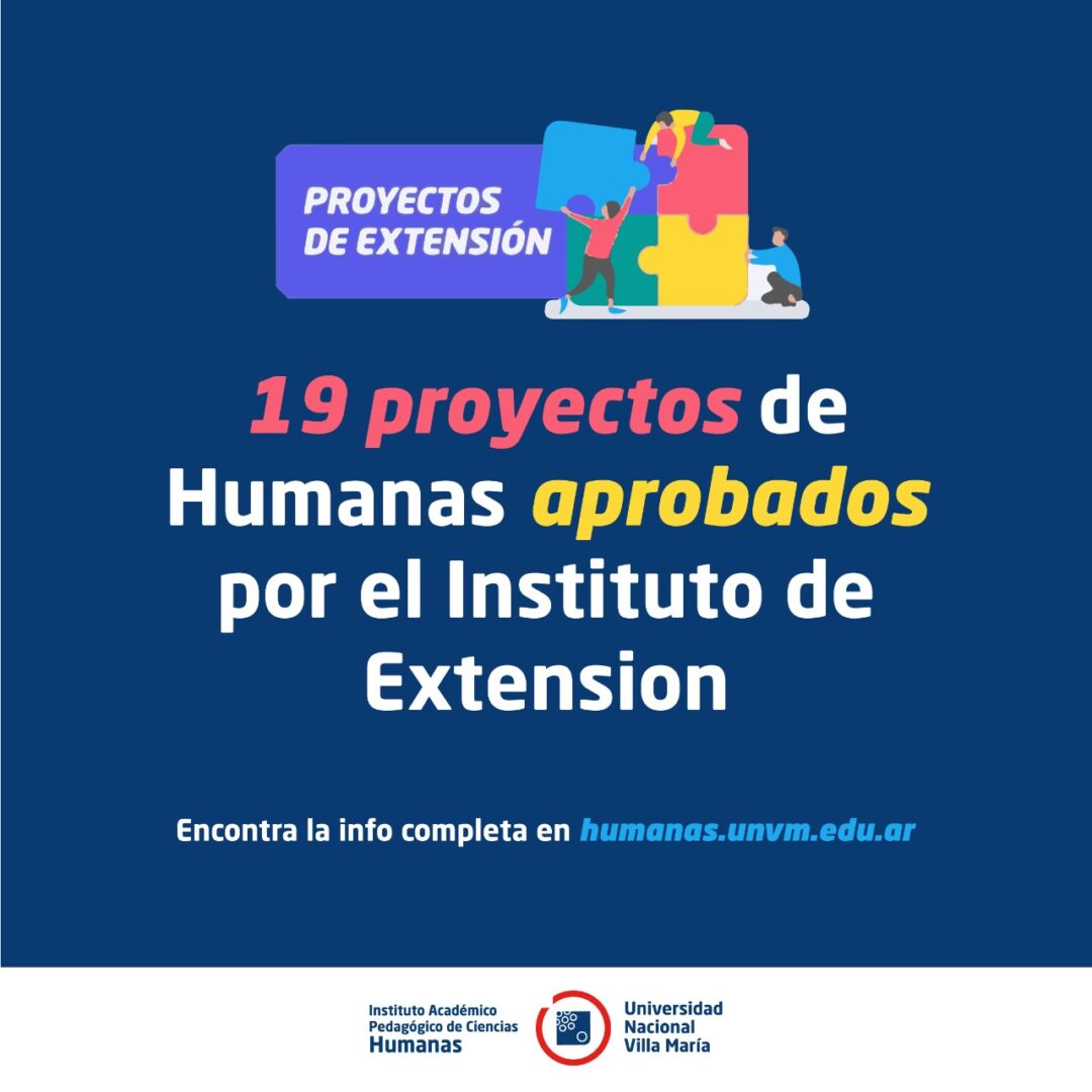19 proyectos del Instituto de Humanas aprobados por el Instituto de Extensión