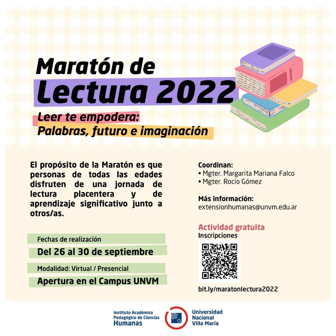 Se viene una nueva edición de la Maratón de Lectura 2022