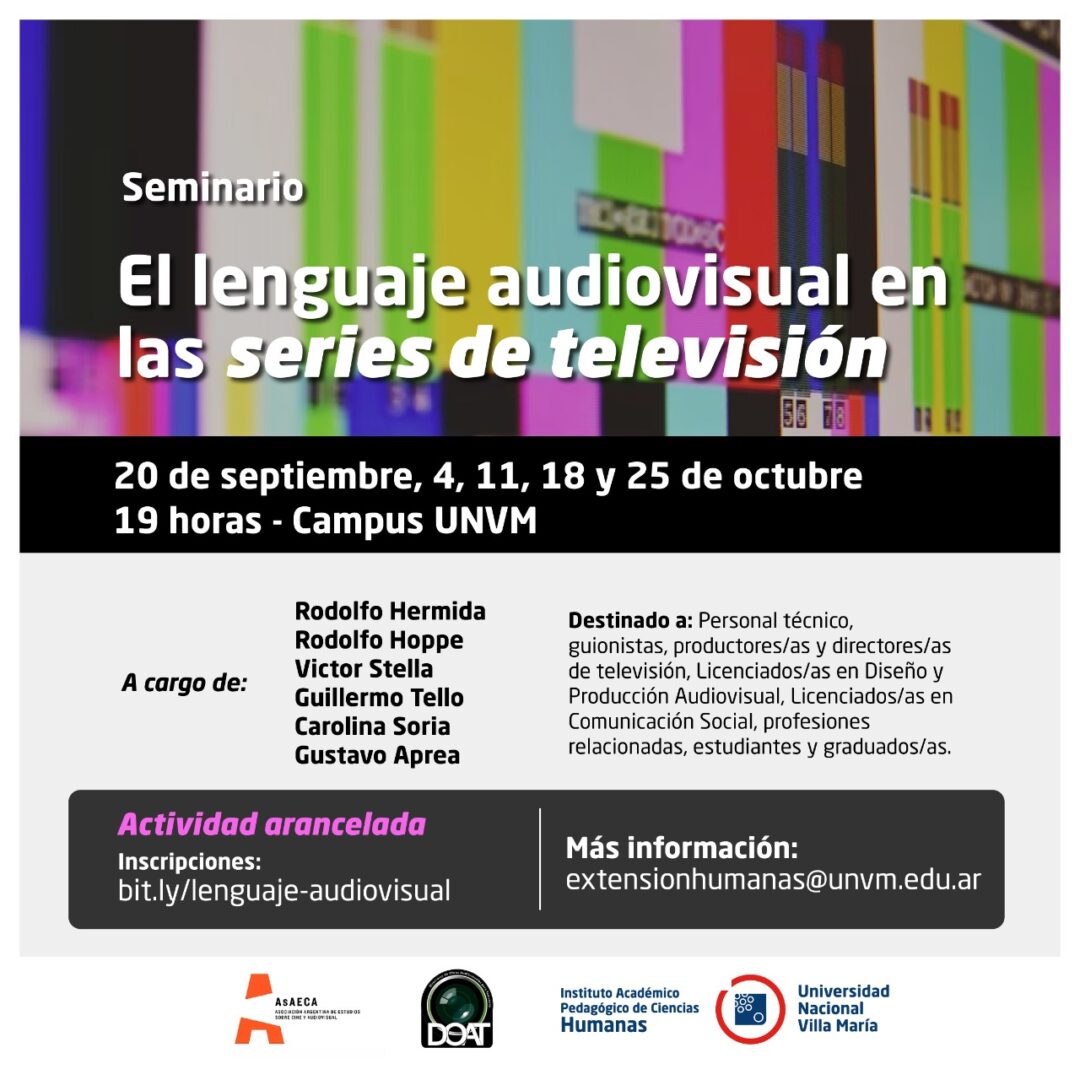 El Instituto de Humanas realizará el seminario “El lenguaje audiovisual de las series de televisión”