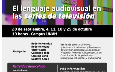 El Instituto de Humanas realizará el seminario “El lenguaje audiovisual de las series de televisión”