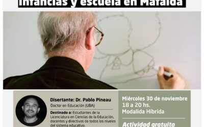 El Instituto de Humanas realizará la charla abierta “Infancias y Escuela en Mafalda”