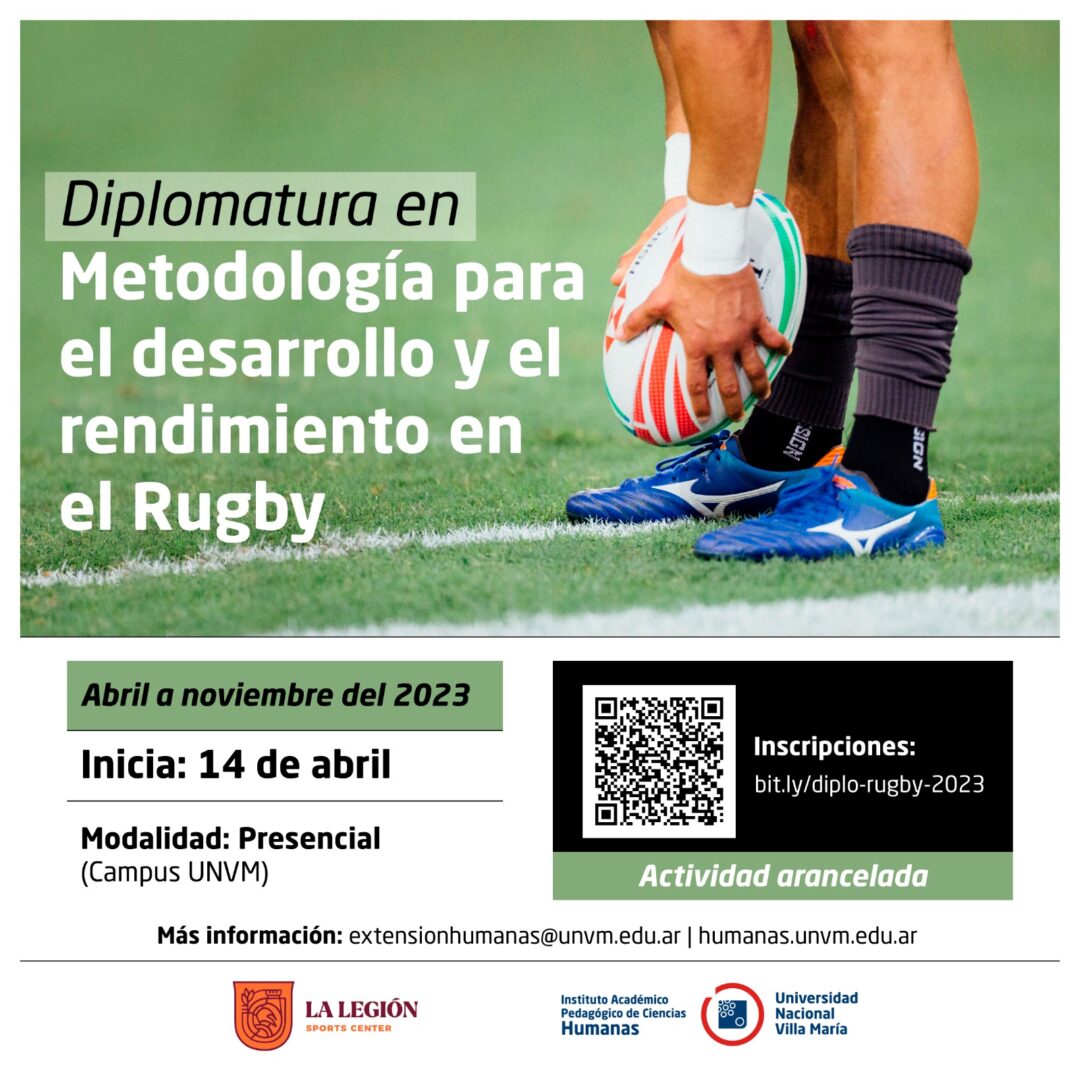 Realizarán una Diplomatura metodología para el desarrollo y el rendimiento en el Rugby en el Instituto de Humanas