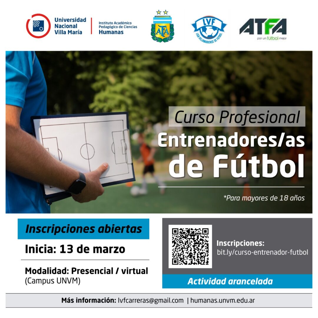 Abren las inscripciones para el Curso Profesional de Entrenadores/as de Fútbol
