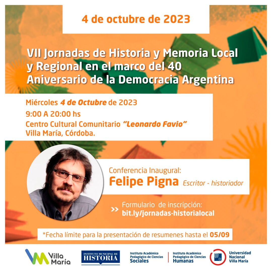 Se realizará la VII edición de las jornadas de Historia y Memoria Local y Regional