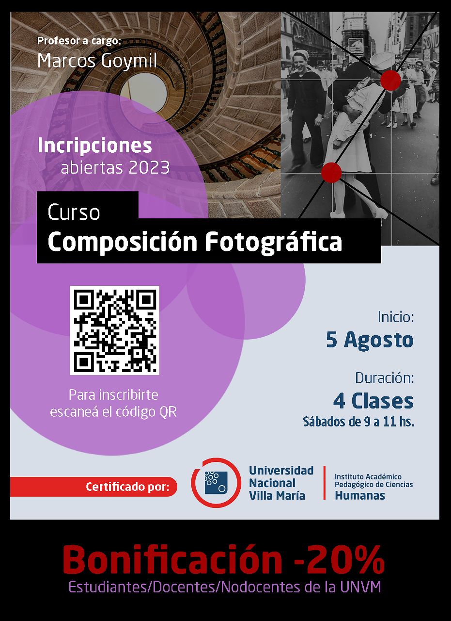 Inscripciones abiertas para el curso sobre Composición Fotográfica