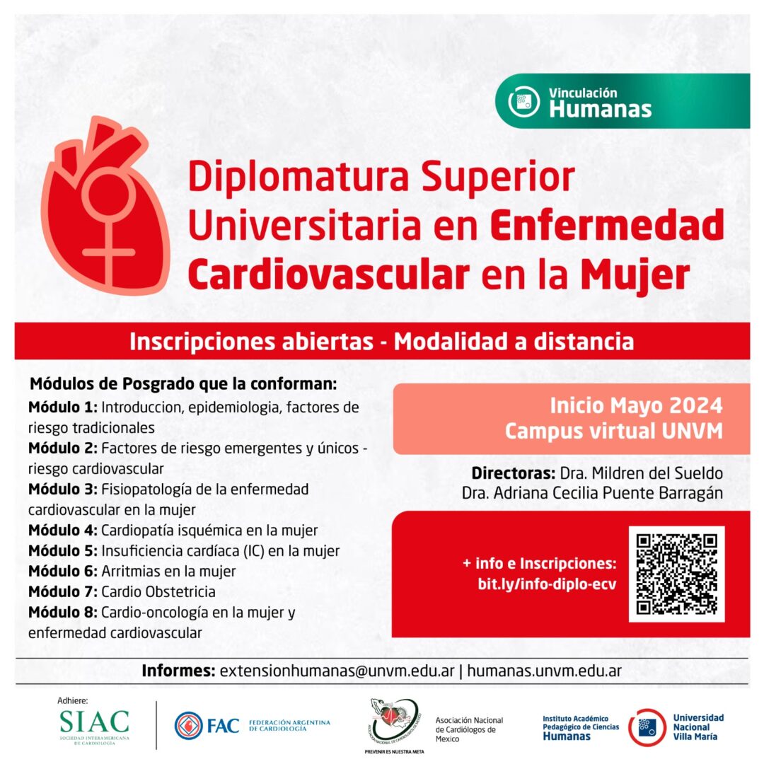 Primera Diplomatura de habla hispana sobre enfermedad cardiovascular en la mujer