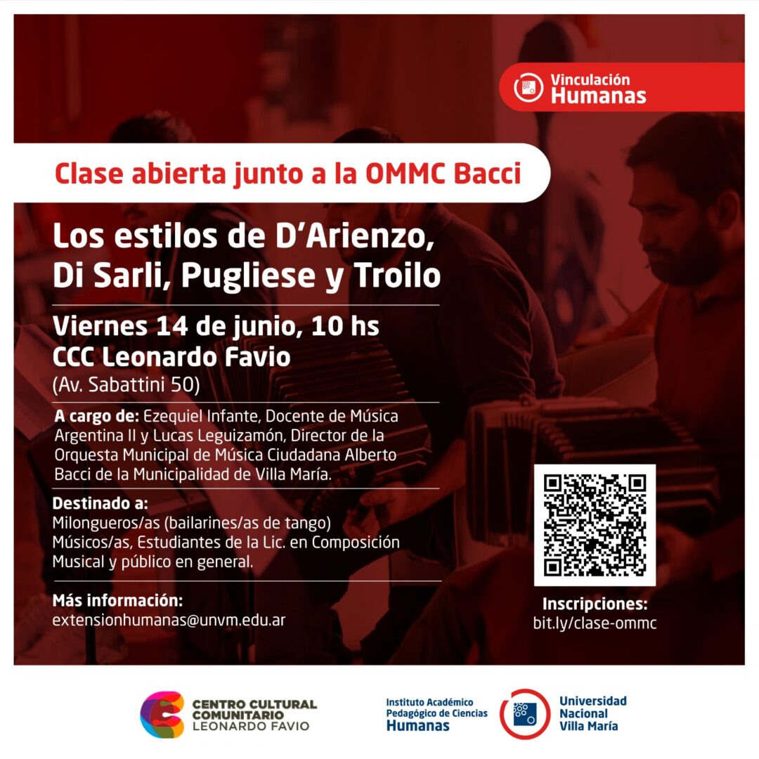 Realizarán una clase abierta con la Orquesta Municipal de Música Ciudadana Alberto Bacci