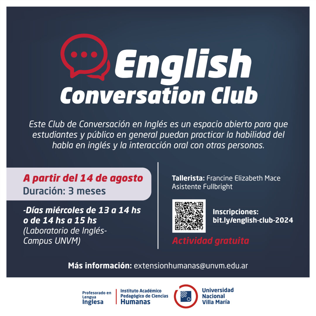 Invitan al “English Conversation Club”