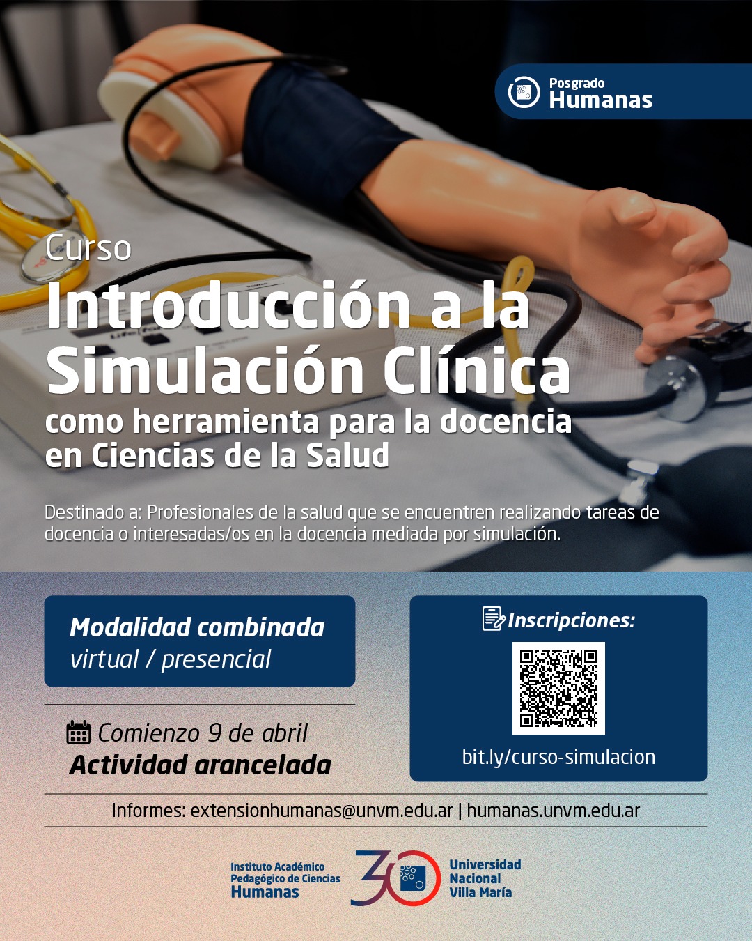 Abrieron las inscripciones para el curso de posgrado «Introducción a la Simulación Clínica»