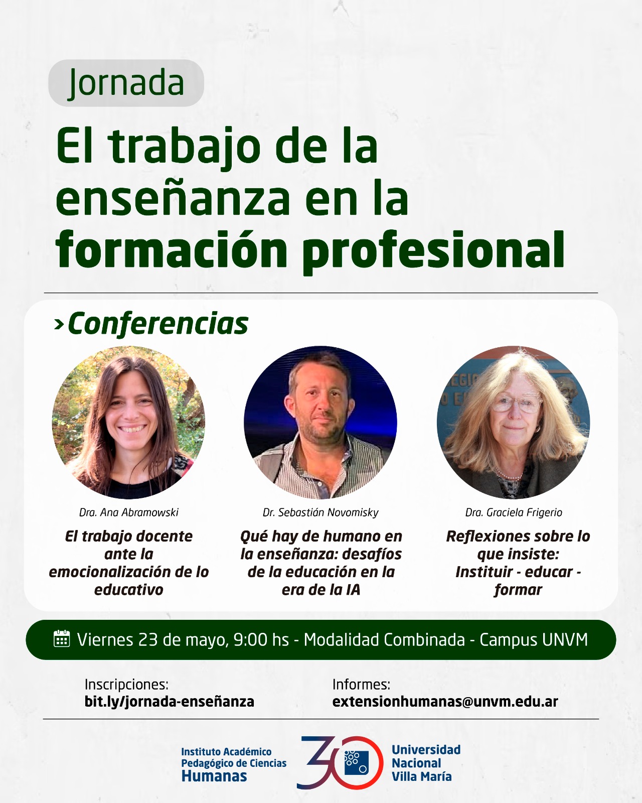 Ya están abiertas las inscripciones para la Jornada sobre enseñanza en la formación profesional