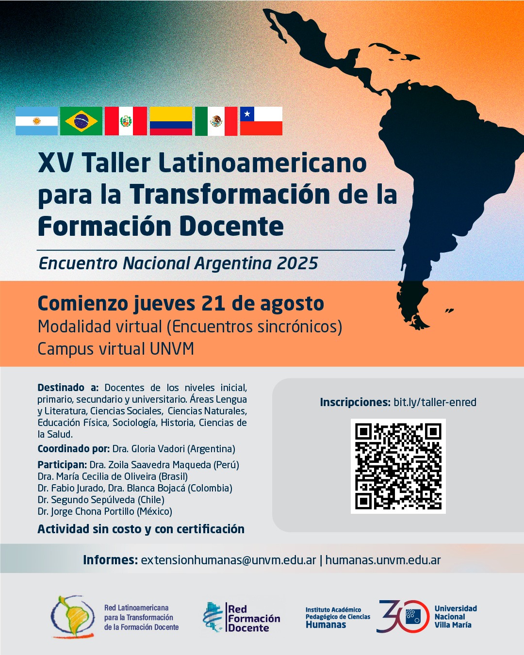 Abrieron las inscripciones para el Taller en Red: Transformar la Educación, una propuesta de alcance latinoamericano