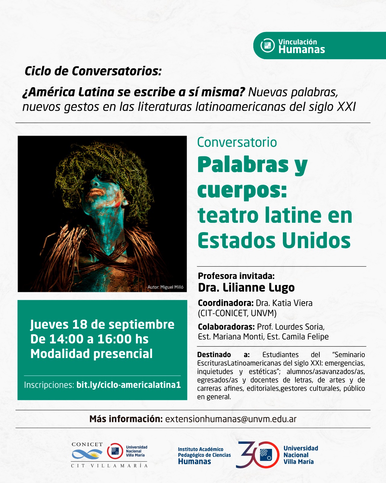 Ciclo de conversatorios sobre nuevas escrituras latinoamericanas en el siglo XXI