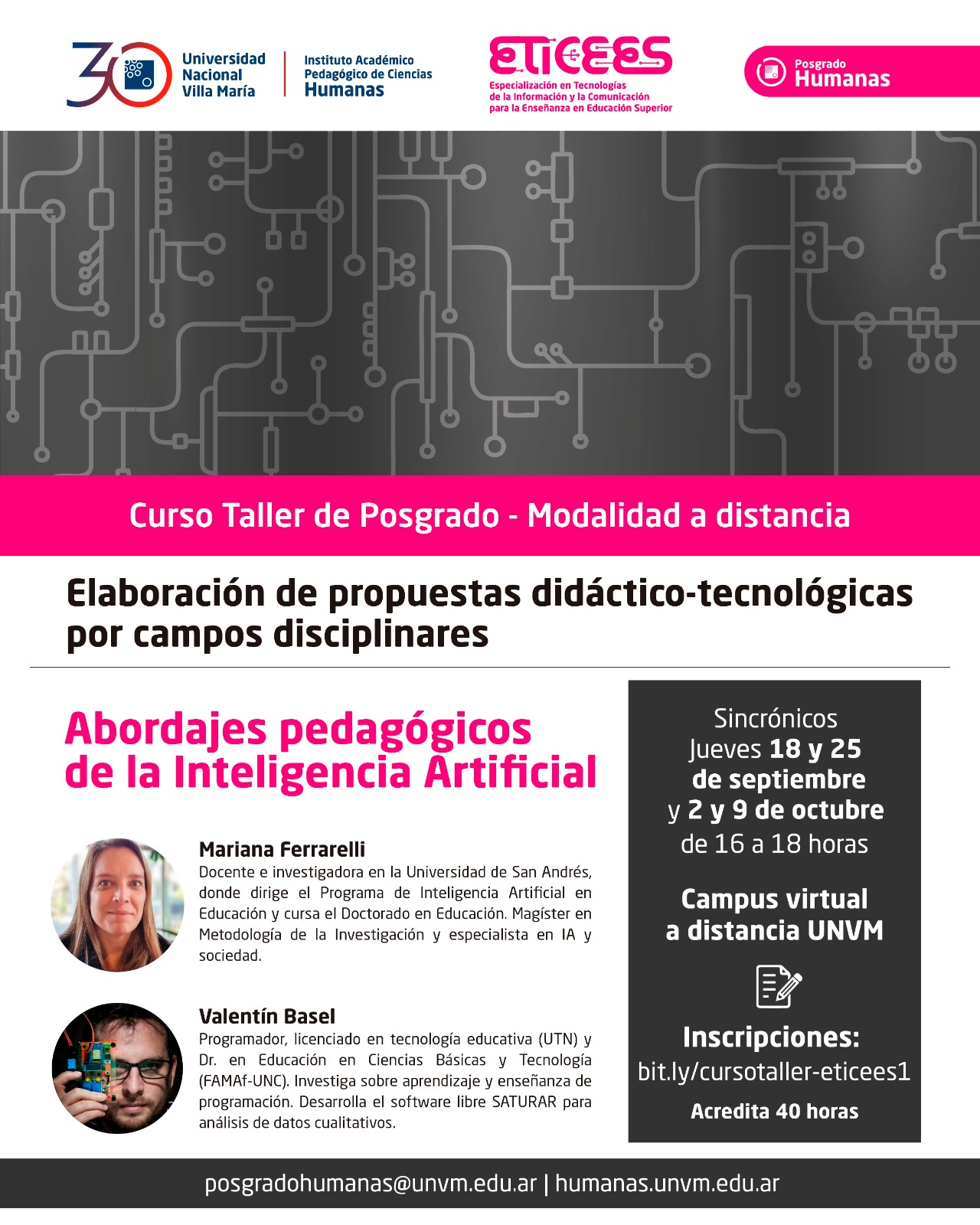 Inscripciones abiertas: Abordajes pedagógicos de la Inteligencia Artificial