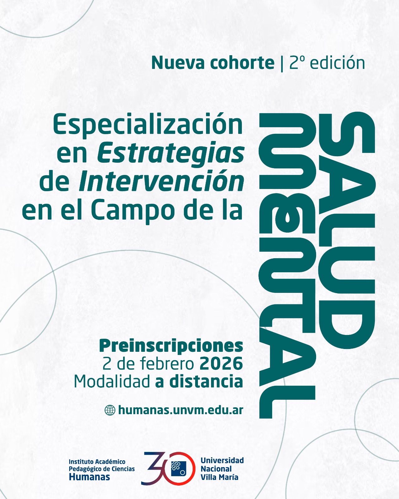 La UNVM dictará un posgrado a distancia sobre salud mental