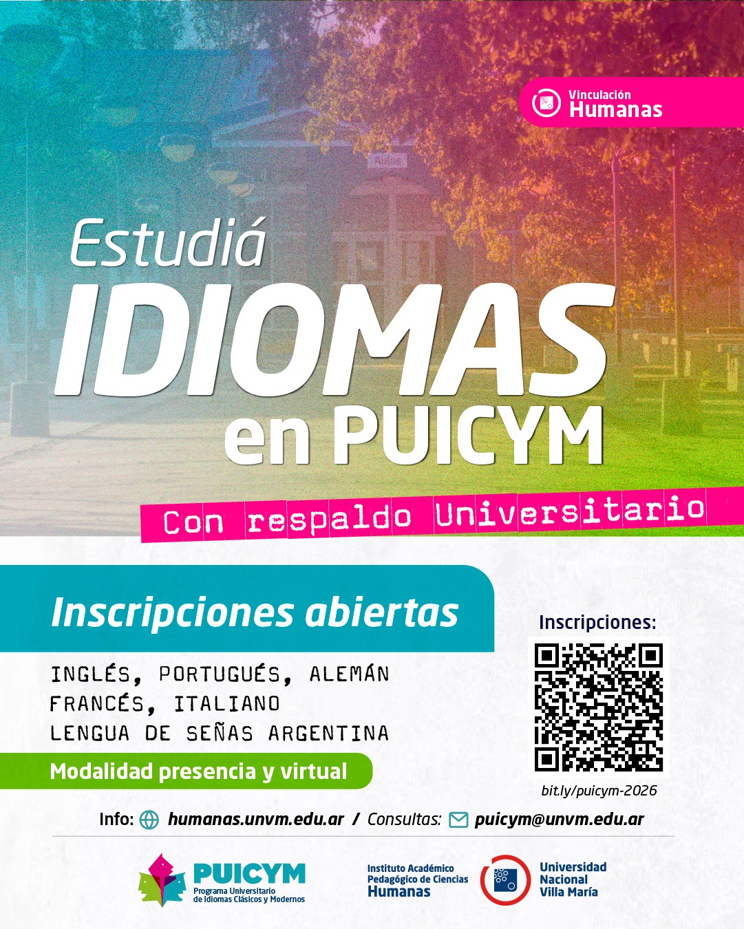 Abrieron las inscripciones para estudiar idiomas en la UNVM