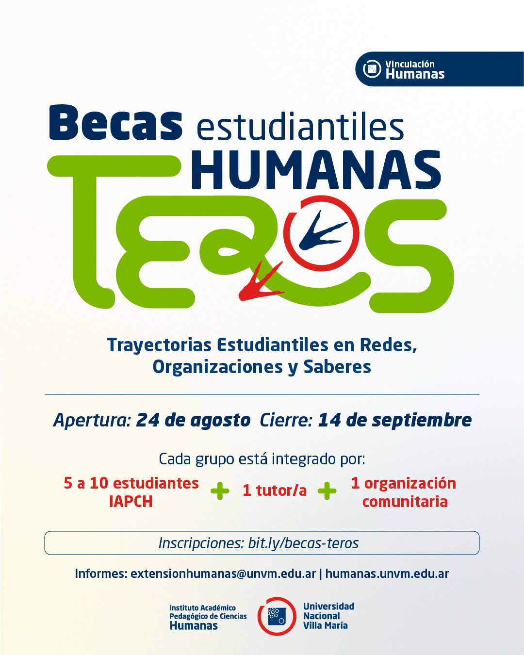 Becas TEROS: convocatoria para promover prácticas estudiantiles situadas