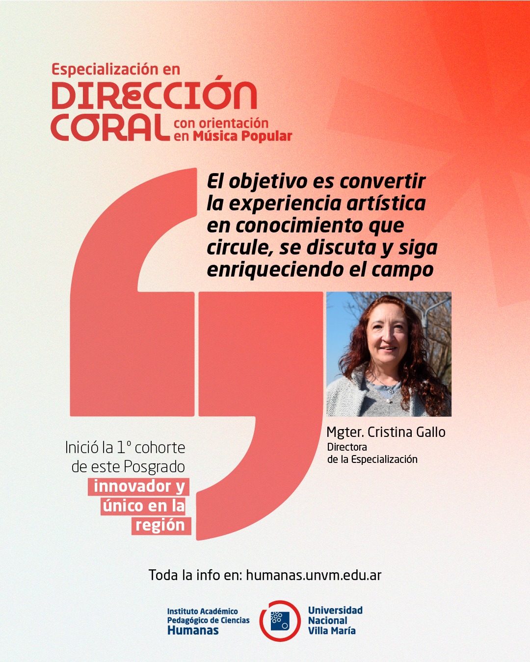 La UNVM puso en marcha una nueva Especialización en Dirección Coral