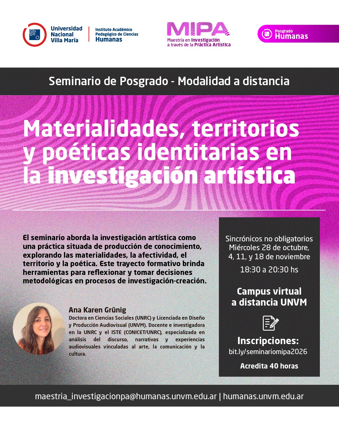 Abren las inscripciones para seminario sobre materialidades, archivística y escrituras en el arte