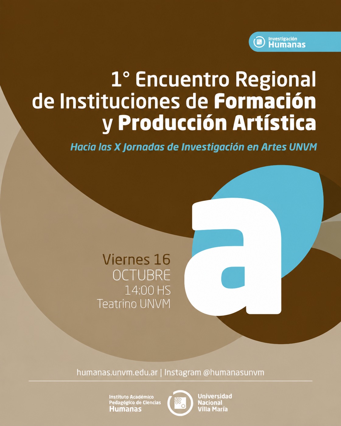 La UNVM realizará el 1° Encuentro Regional de Instituciones de Formación y Producción Artística